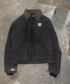 Vintage Carhartt JQ185 / J02BLK Workwear Detroit Style Arctic Jacket - Size 38