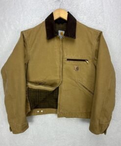 Carhartt Detroit Jacket Blanket Lined Mens Small J97 CML Camel Brown EUC