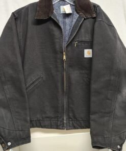 Carhartt JB105 BLK Detroit Jacket Black, Size 44 Large Blanket Lined Workwear